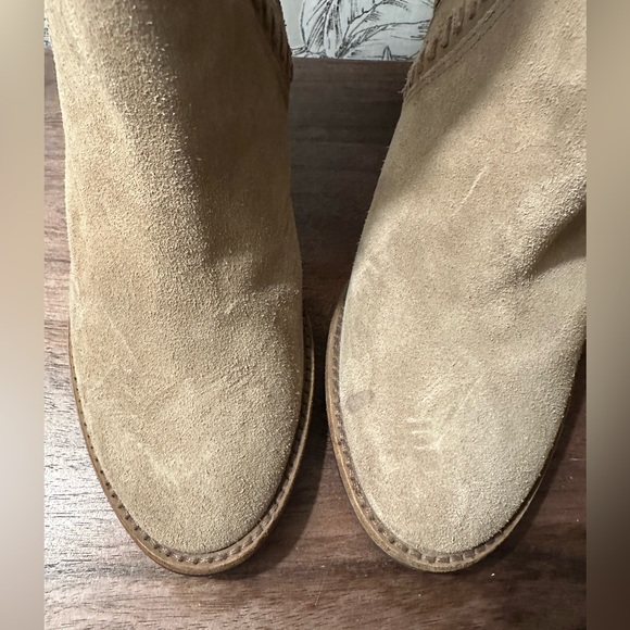 Vince Camuto Over The Knee Madolee Boot Womens 10 (runs small) Suede Tan Taupe - Picture 7 of 11